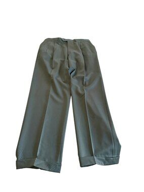 Pazoni Men's Size 35 Como 2 711 Dk Sage Dress Pants Made in Italy